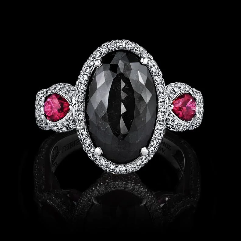 6.21ct Oval Fancy Black