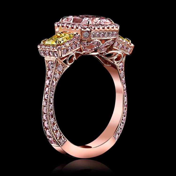 2.53ct+Radiant+LP+VVS1+GIA+Pink+yellow+diamond+ring+raiman rocks side view (1).jpg