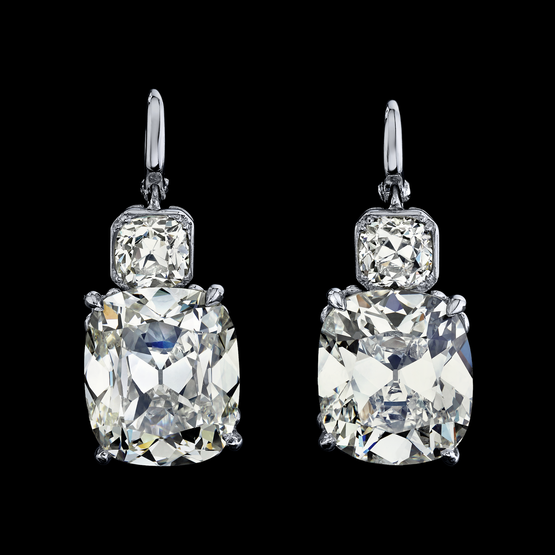12.41ct total Vintage Oscar Heyman Earrings