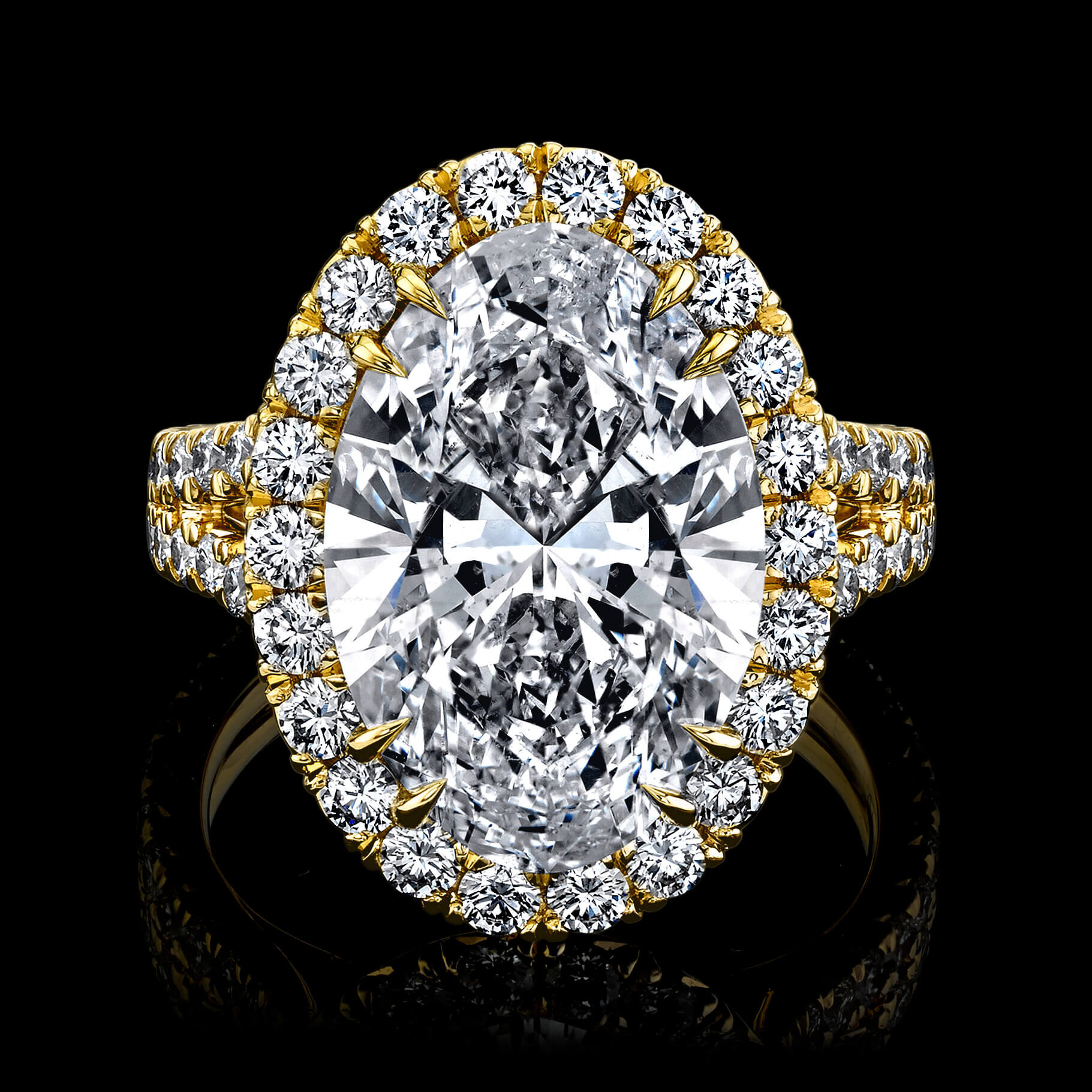 7.01CT OVAL CUT DIAMOND RING