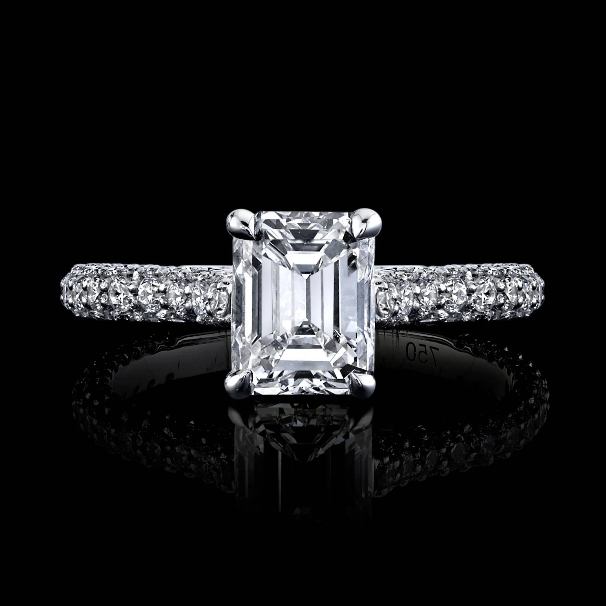 1.42ct, Emerald Cut Diamond ring