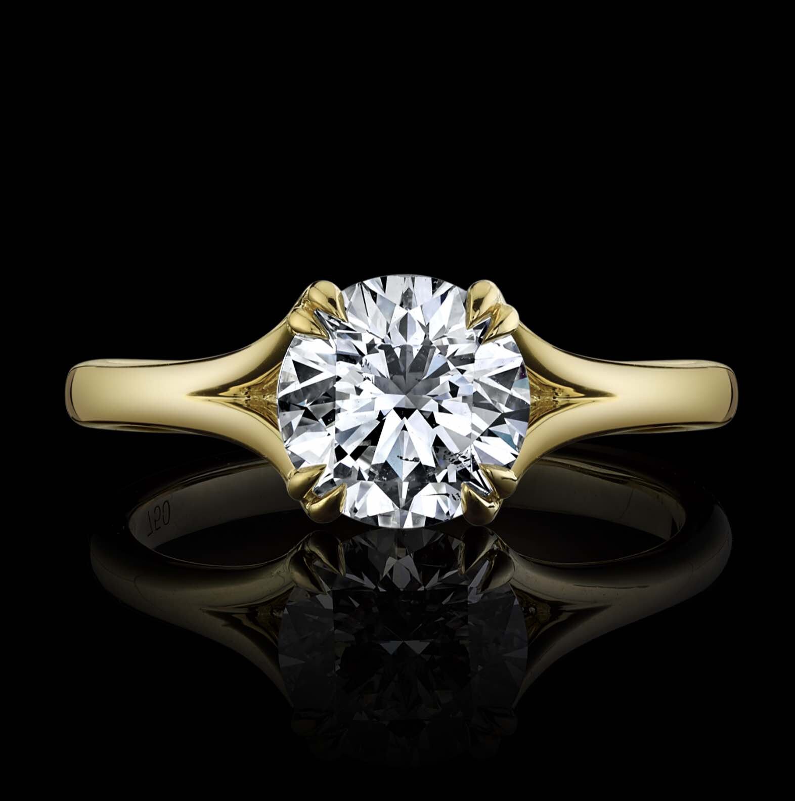 1.52ct, Round Brilliant Diamond Ring  