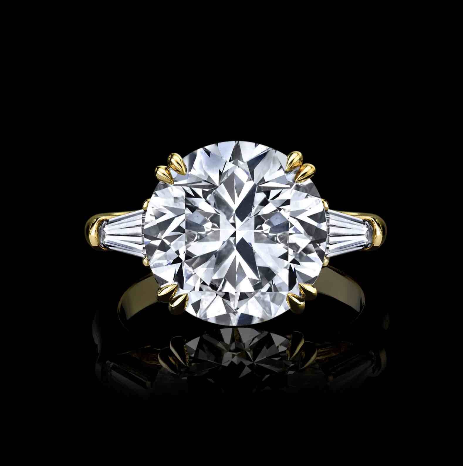 7.03ct Round Brilliant Diamond Ring