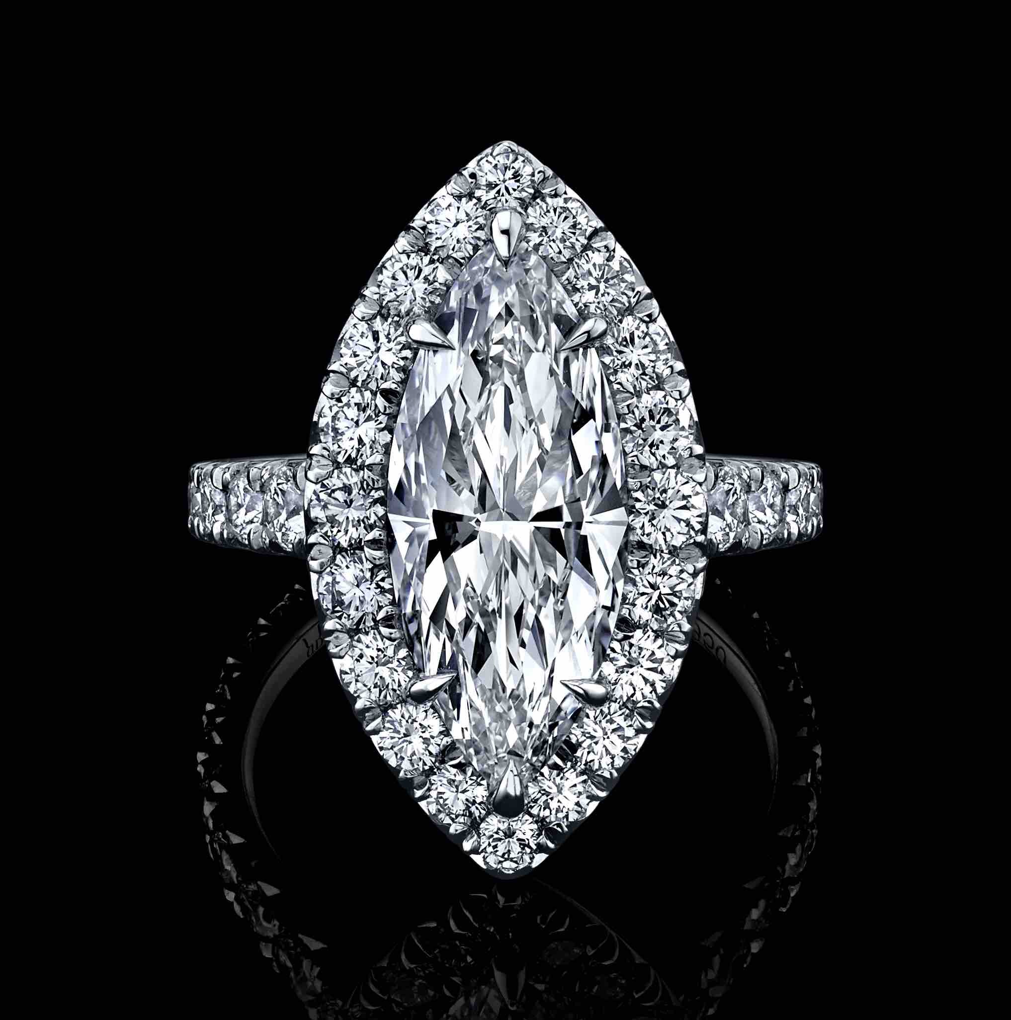 An elegant and timeless 3.80ct Marquise Diamond ring