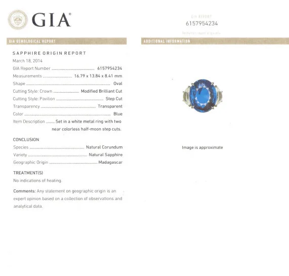 GIA Certified Oval Blue Sapphire Diamond Ring Style