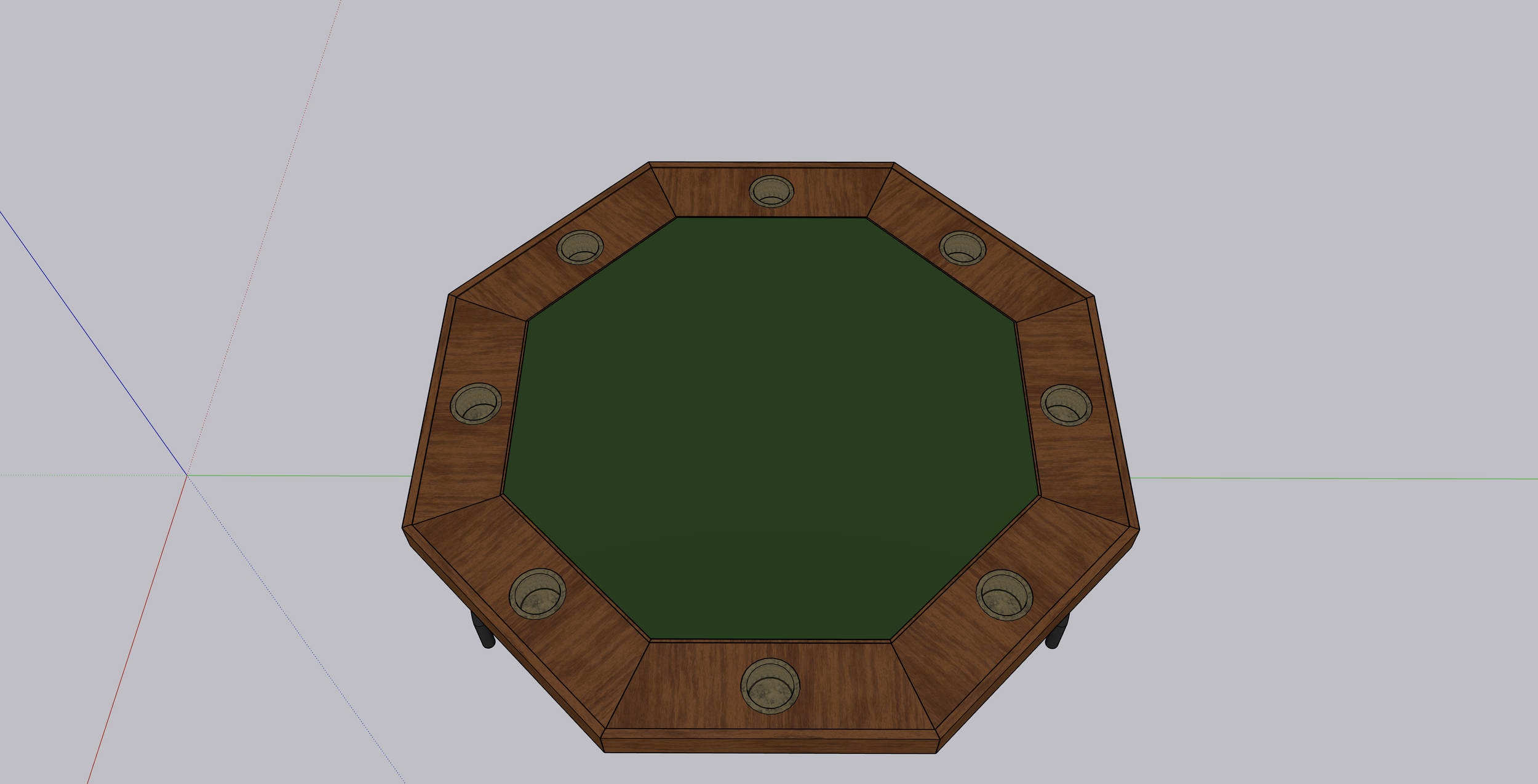 Octogon Poker Table PDF Plans