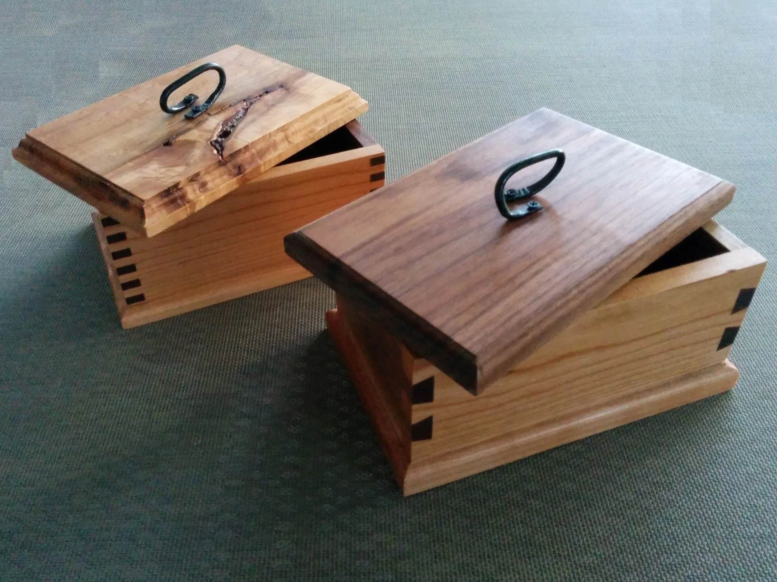 Cherry, Sugar Maple and Walnut Boxes