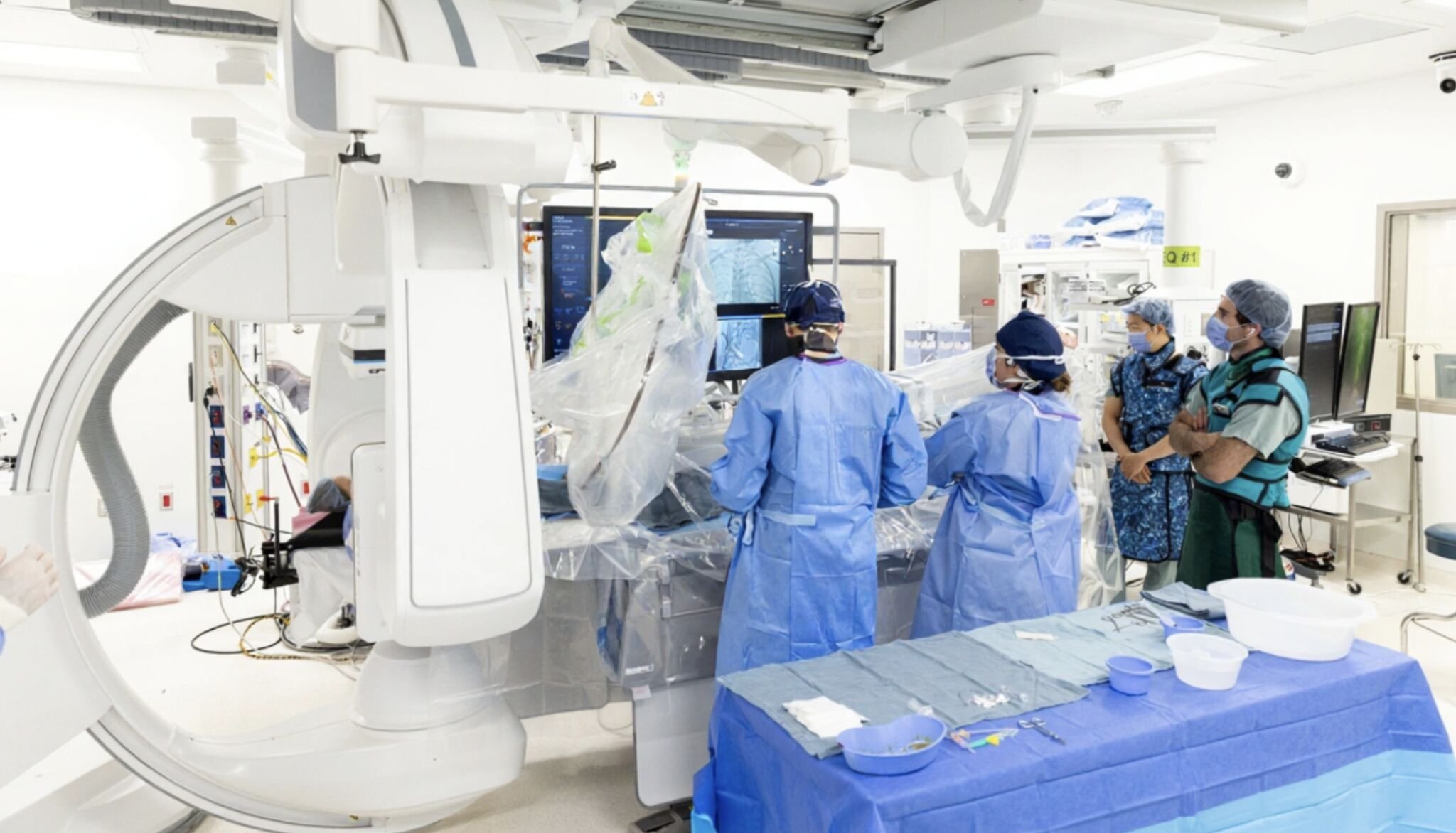 A patient in the OR using the N1 system