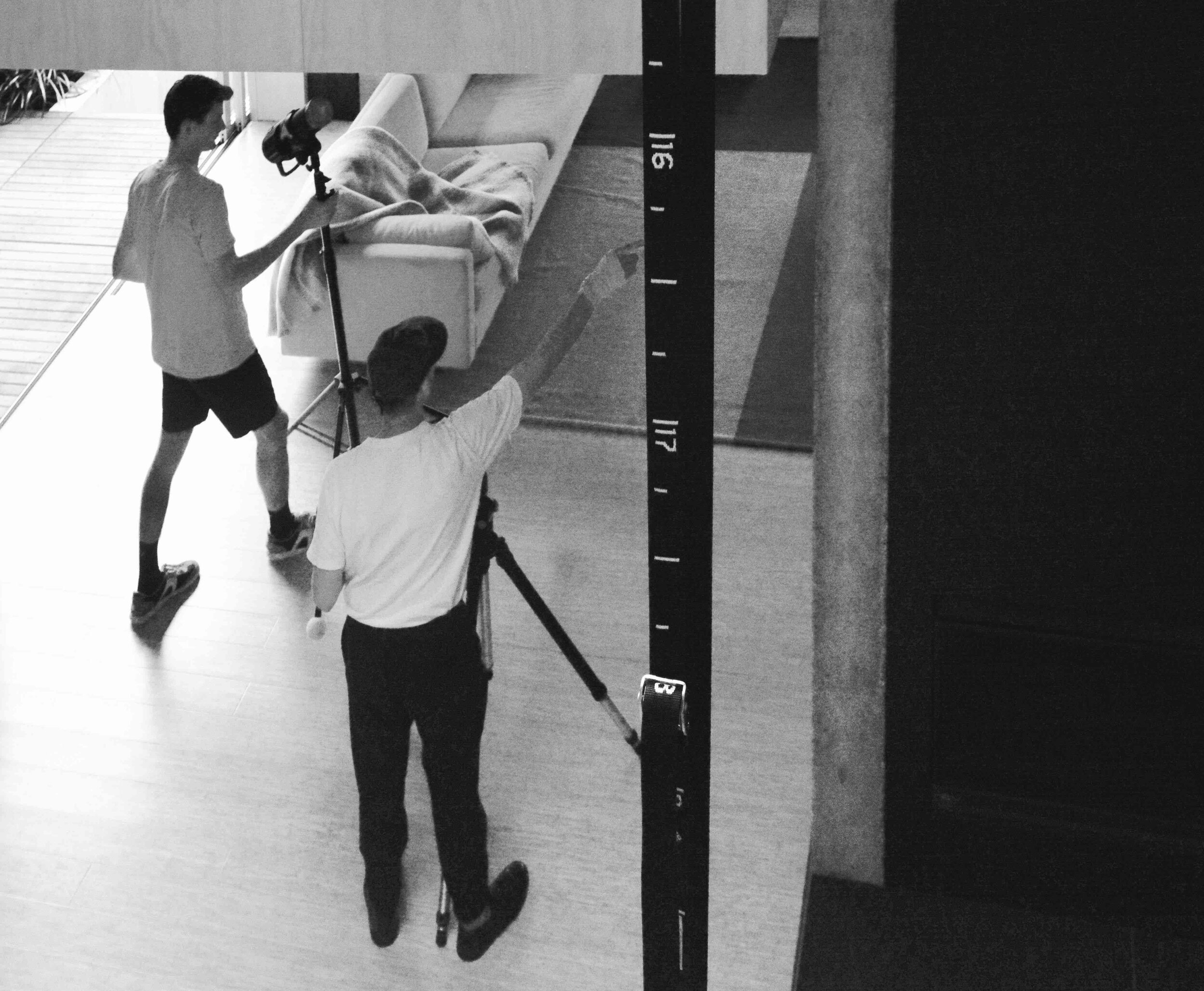 On set with Photographer Terence Chin