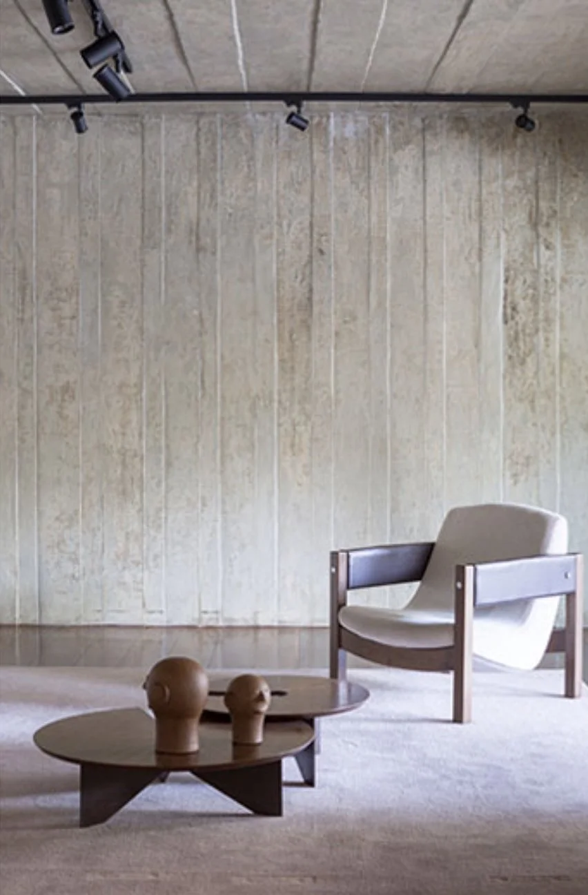 Off-form concrete walls
