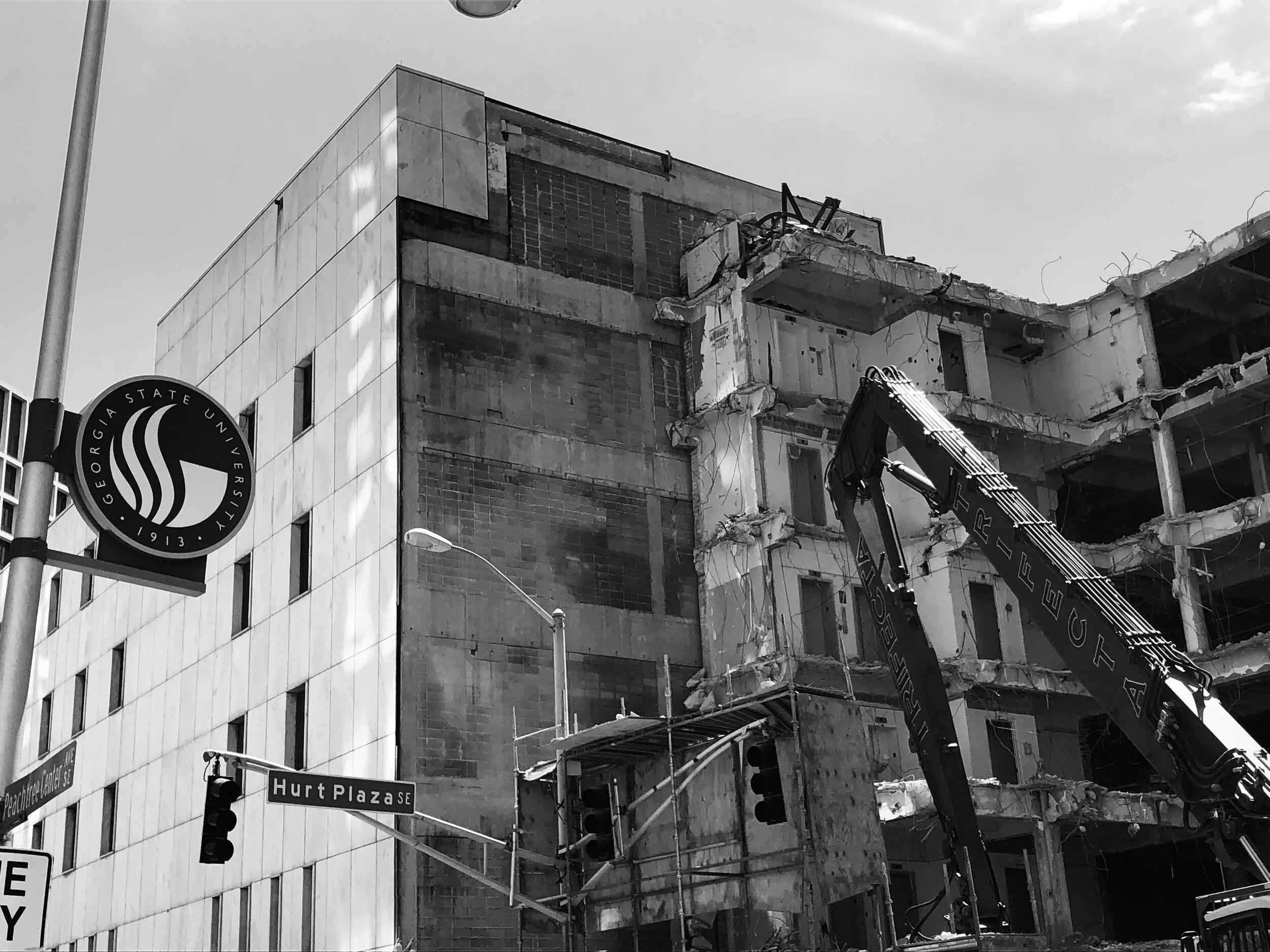 Figure 1. Demolition of Kell Hall, 2019. Photograph by Alex Sayf Cummings.