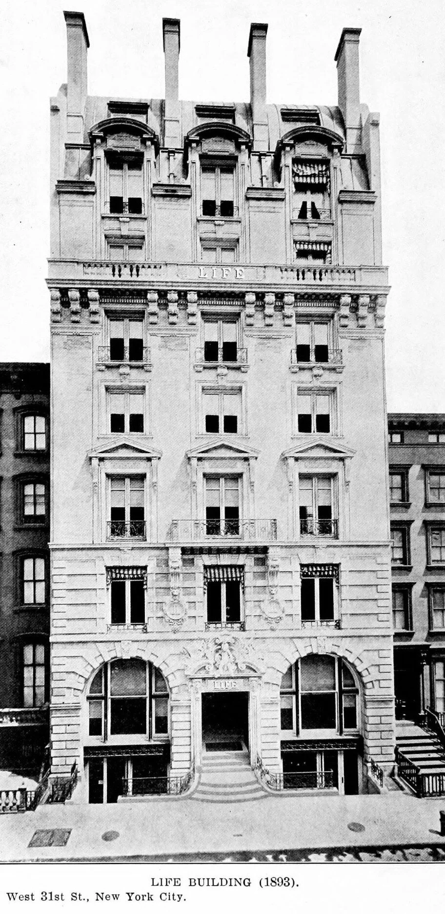 Figure 2. Carrère and Hastings, “The Life Building, 19 West 31st Street, New York City,” Architectural Record 27, no. 1 (January 1910): 32.