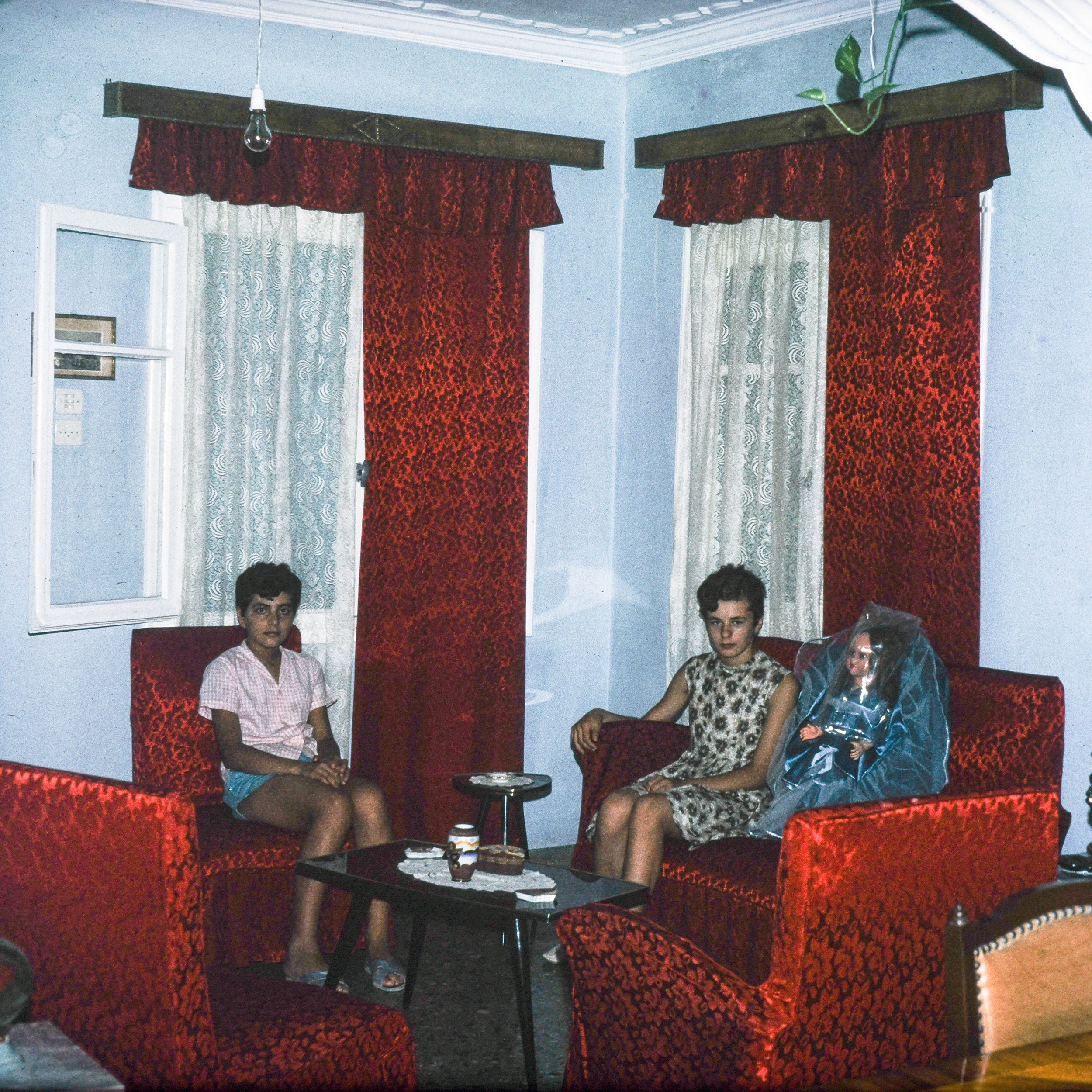  Figure 5. A house interior at  Kipoupolis , shot during the AA summer studio in 1969. Reproduced with permission of Aristedes and Maria Romanos. 