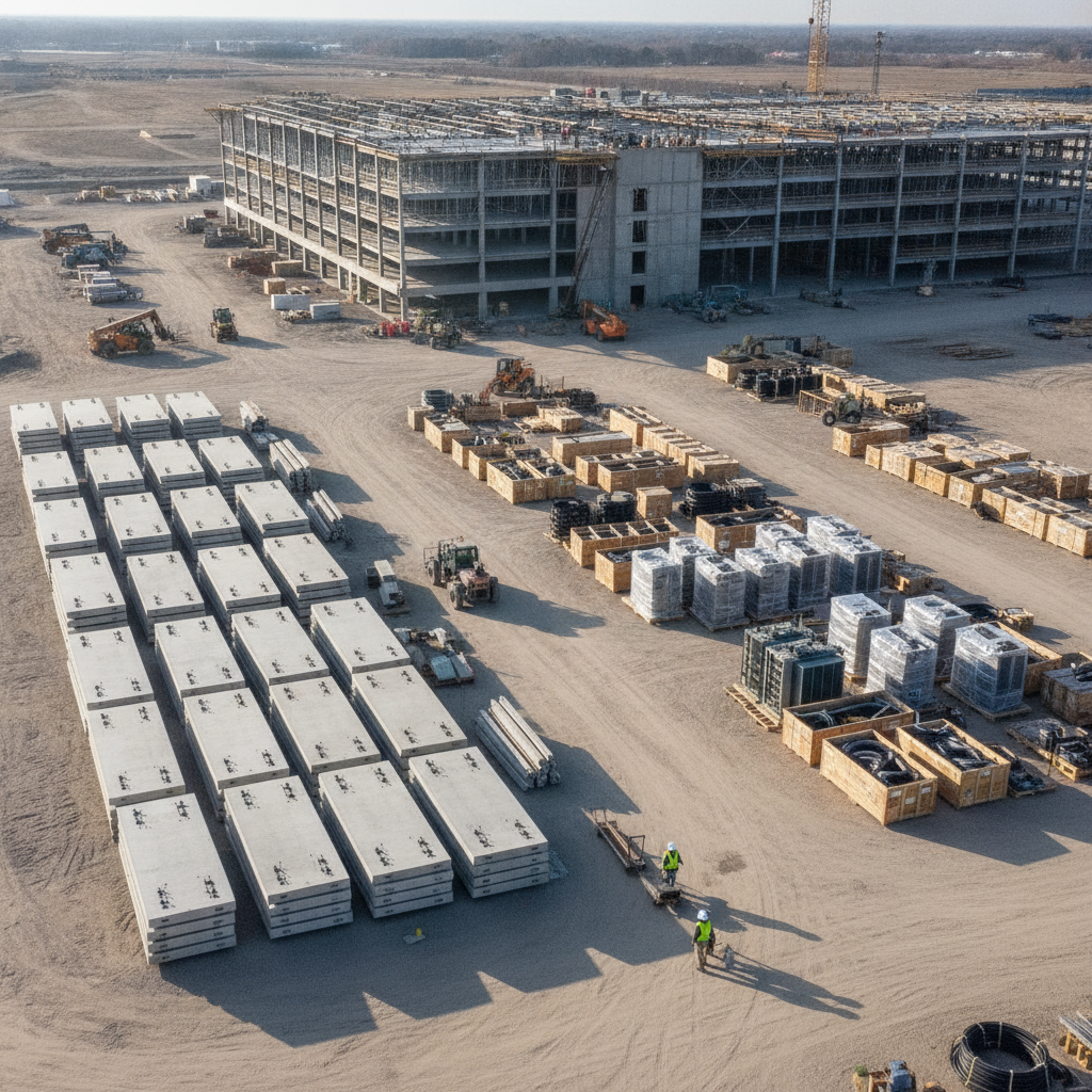 Strategic Planning for Data Center Construction: Designing Temporary Laydown Areas