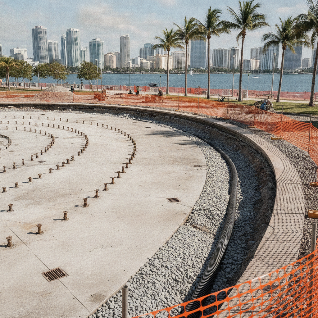 Case Study: Civil Engineering and MEP Coordination for the Bayfront Park Fountain Rehabilitation in Miami, Florida