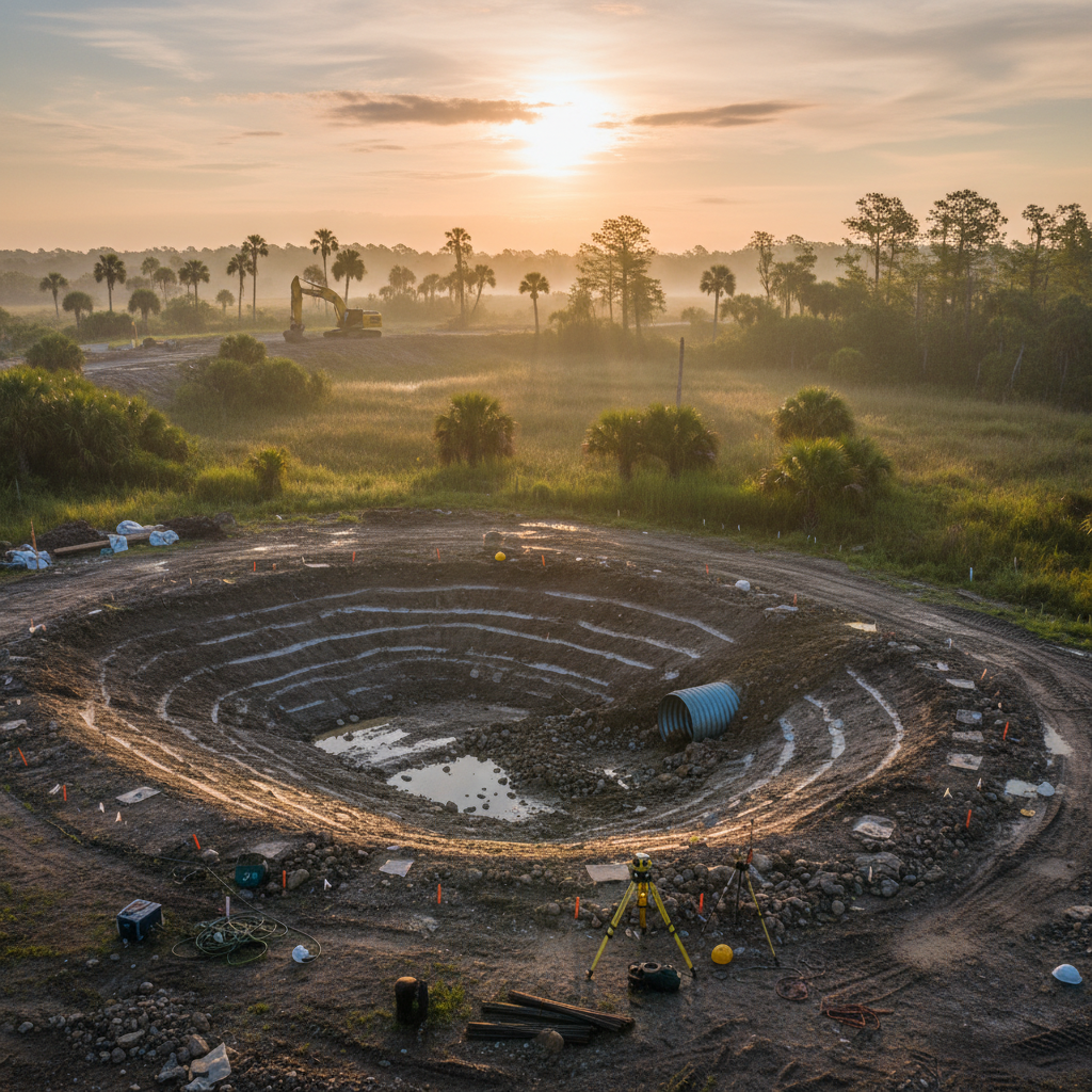 Stormwater Retention Pond Design for Florida Commercial Sites