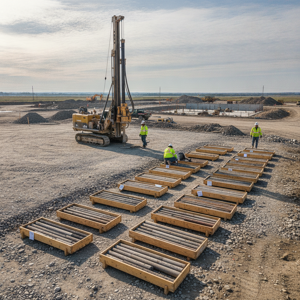 Data Center Rock Coring Investigations