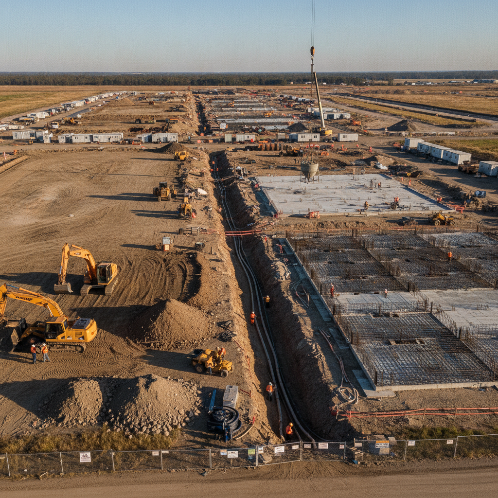 Data Center Construction Sequencing
