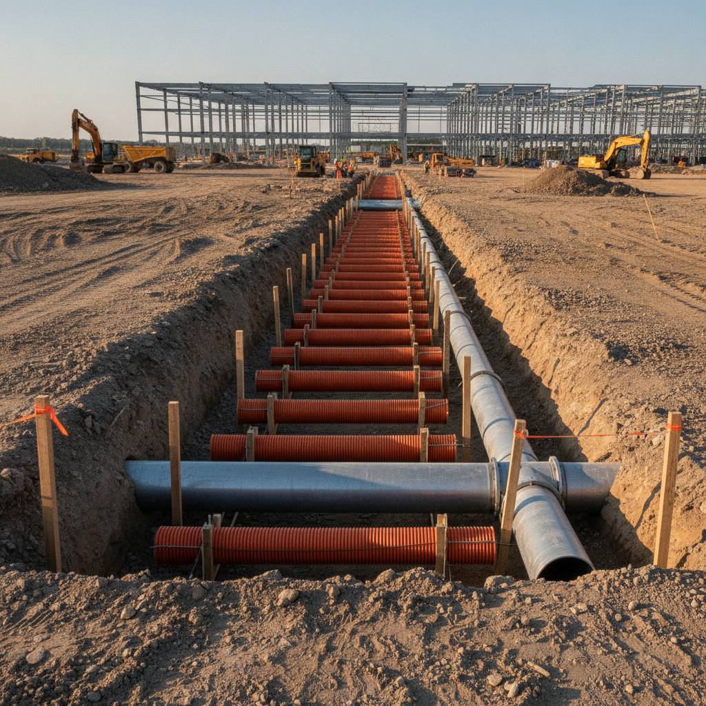 Establishing Utility Corridors Across Data Center Campuses
