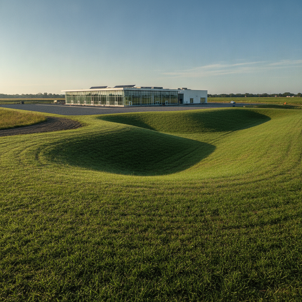 Emergency Overflow Routing Around Data Center Buildings