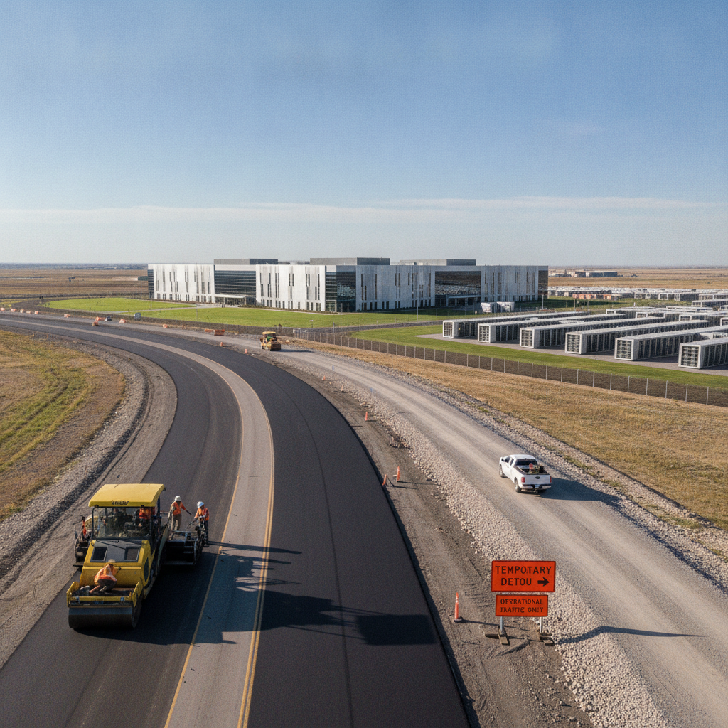 Data Center Roadway Phasing During Campus Expansion