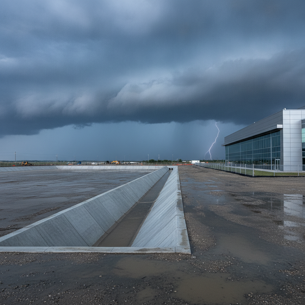 Hurricane Rainfall Planning for Data Center Developments