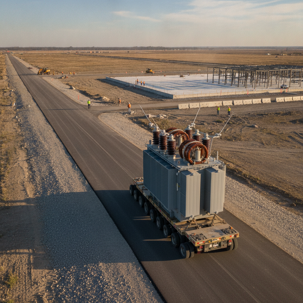 Data Center Access Road Geometry for Oversized Equipment
