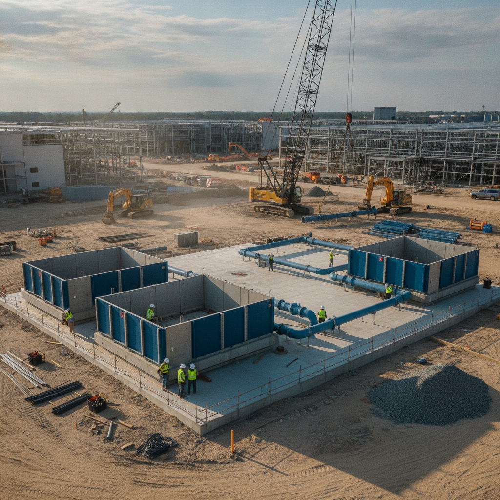 Data Center Cooling Water Infrastructure: A Civil Engineering Perspective