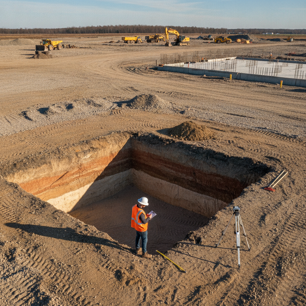 Test Pit Investigations for Data Center Earthwork Planning