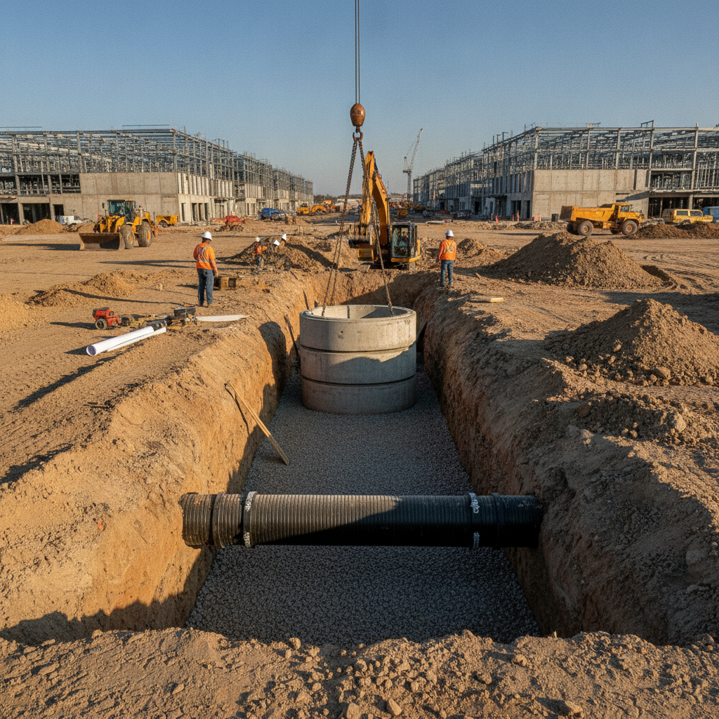 Gravity Sewer Design for Data Center Campuses