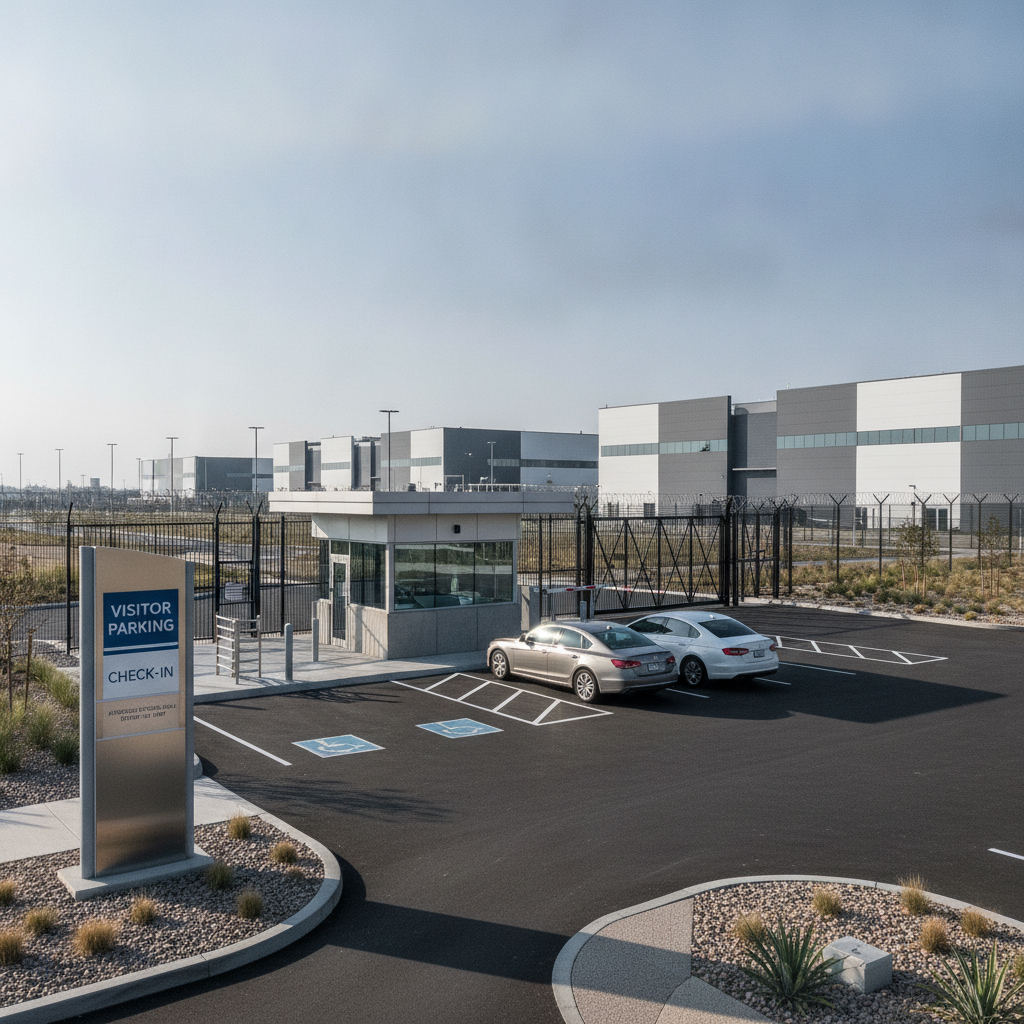 Visitor Parking Planning for Secure Data Center Facilities