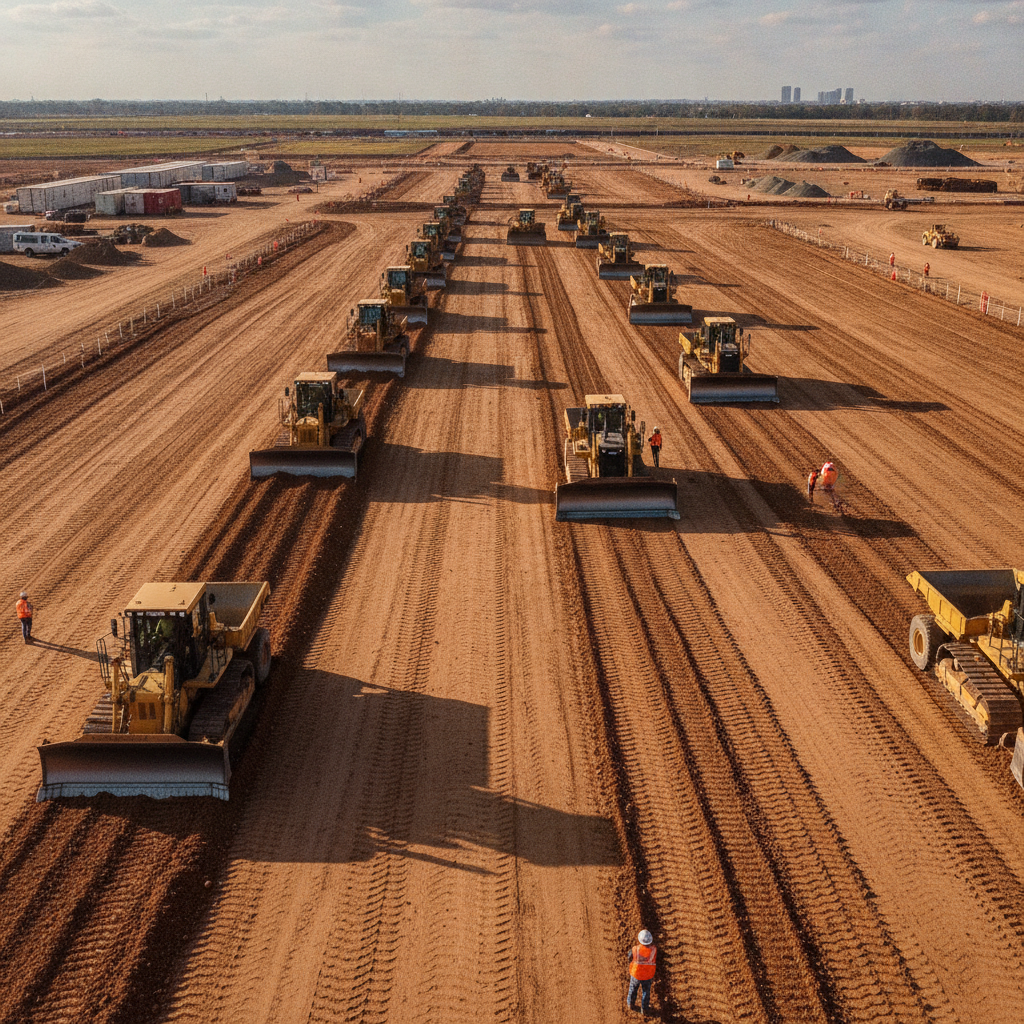 Mastering the Terrain: A Civil Engineering Guide to Mass Grading for Data Center Campuses