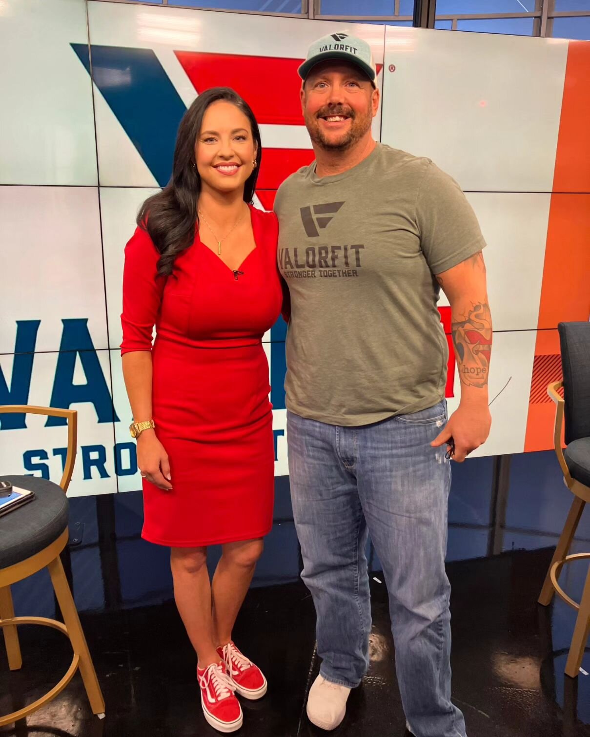 We would like to say thank you to @weareiowa news anchor @samanthamesatv_ for highlighting the Valorfit organization last week leading up to Veterans Day. She liked it so much we are going to do another story with her tomorrow but this time we will d