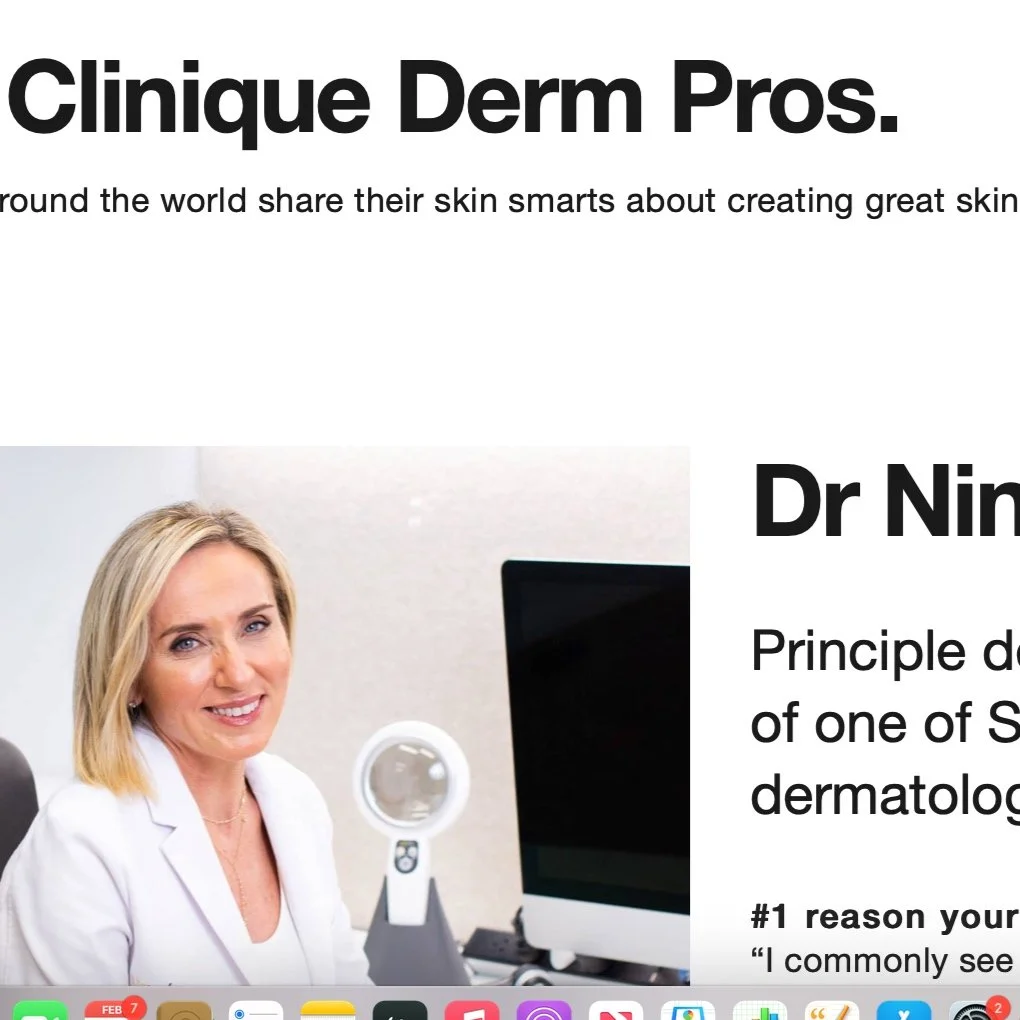 Proudly Clinique Australia's Derm Pro