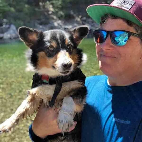 Lukas Blakk and Corgi Shortstack