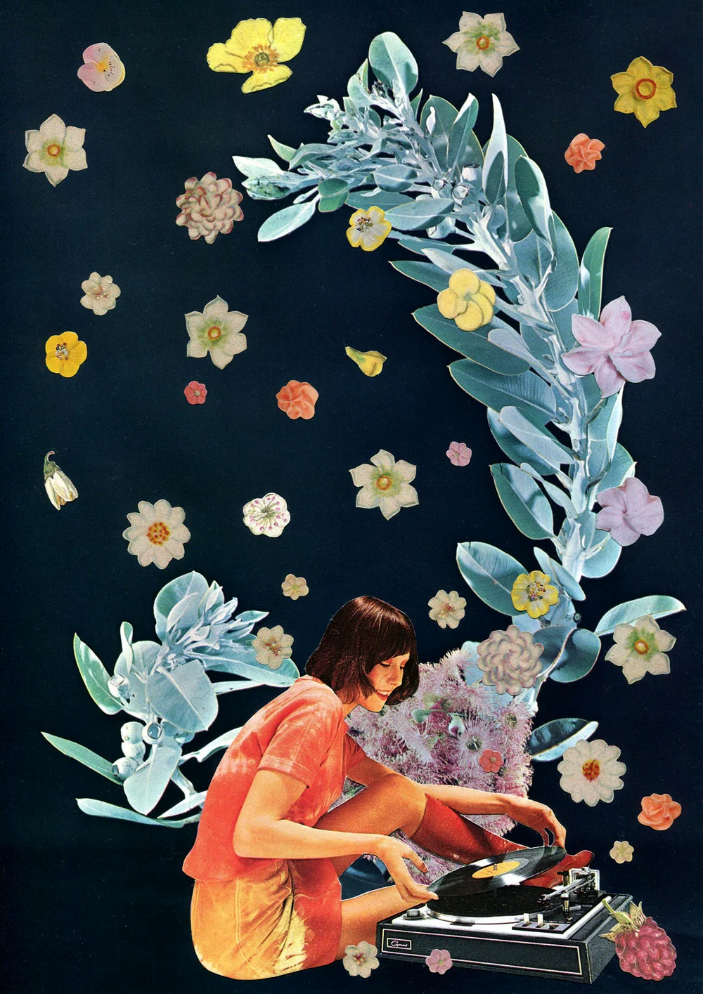 Songs for Plants, 2019, collage, found paper