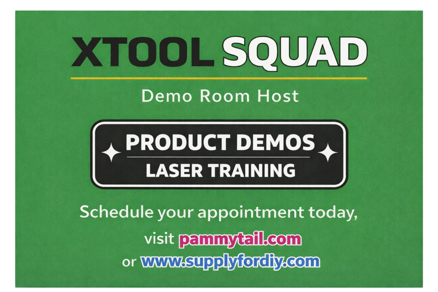 Schedule an appointment to learn more about xTool's machines.