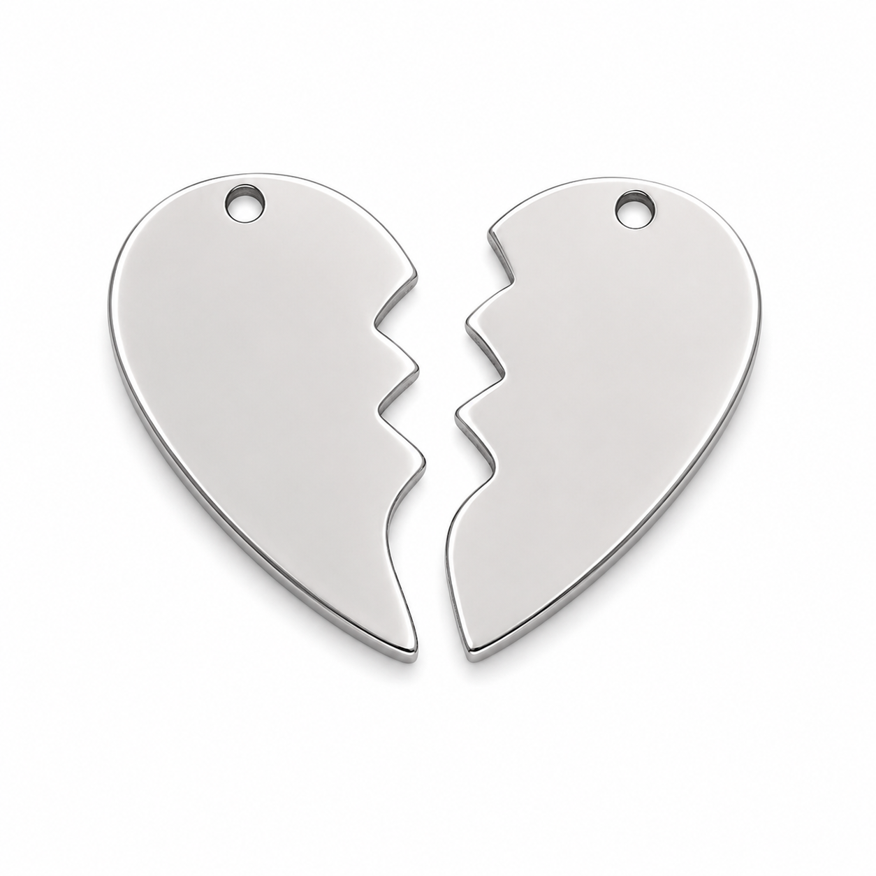 Split heart pendant