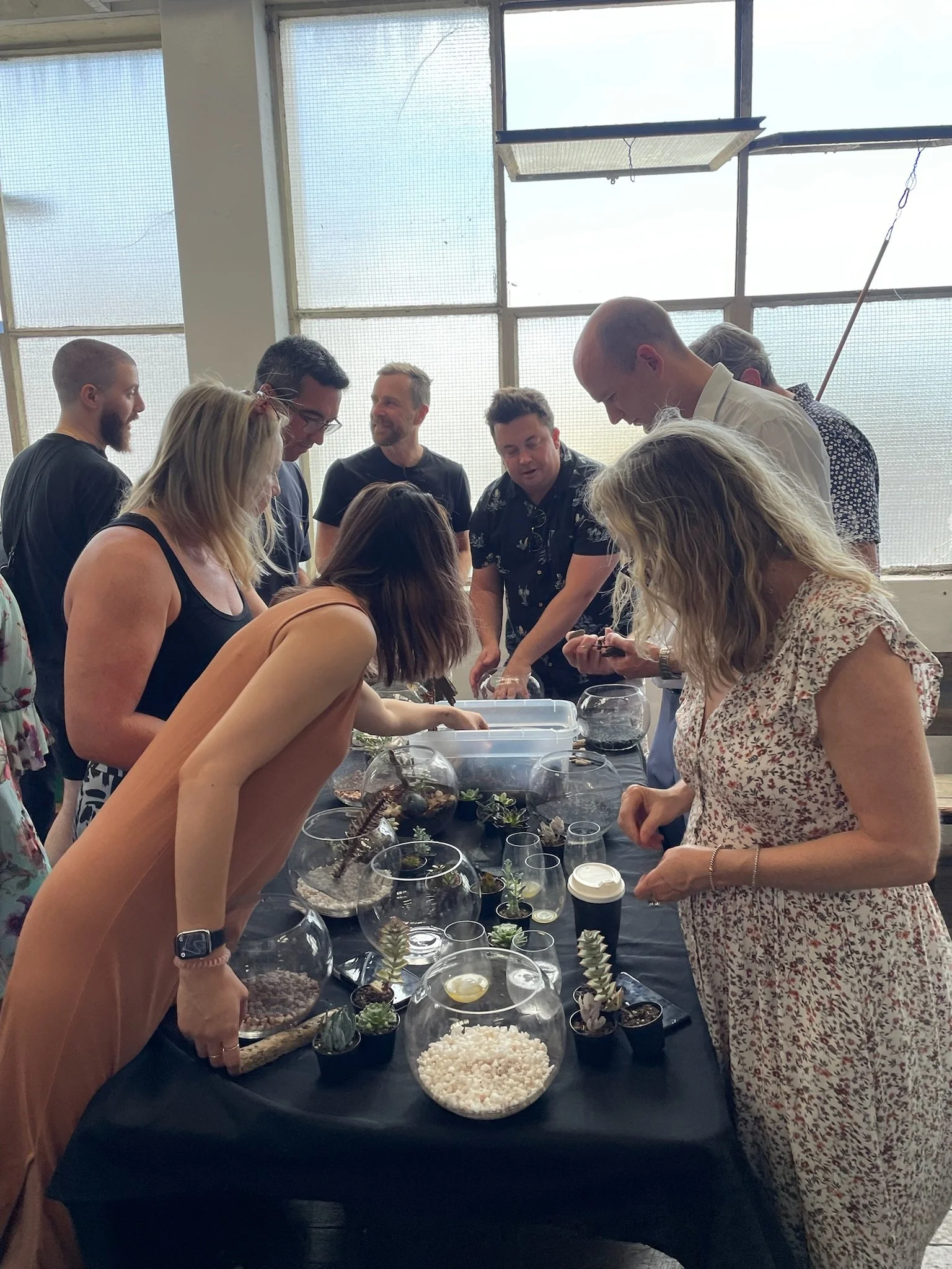 Corporate team building terrarium workshops in Sydney and the Blue Mountains