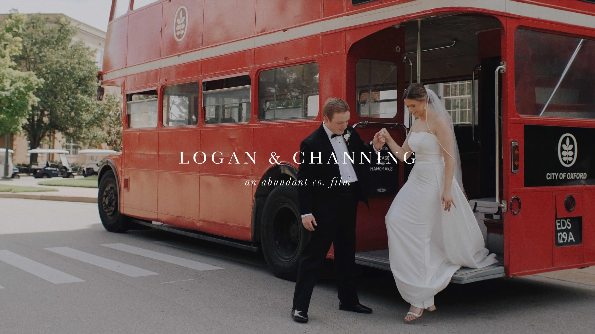 Southern Wedding with a Double-Decker Bus | Oxford, MS