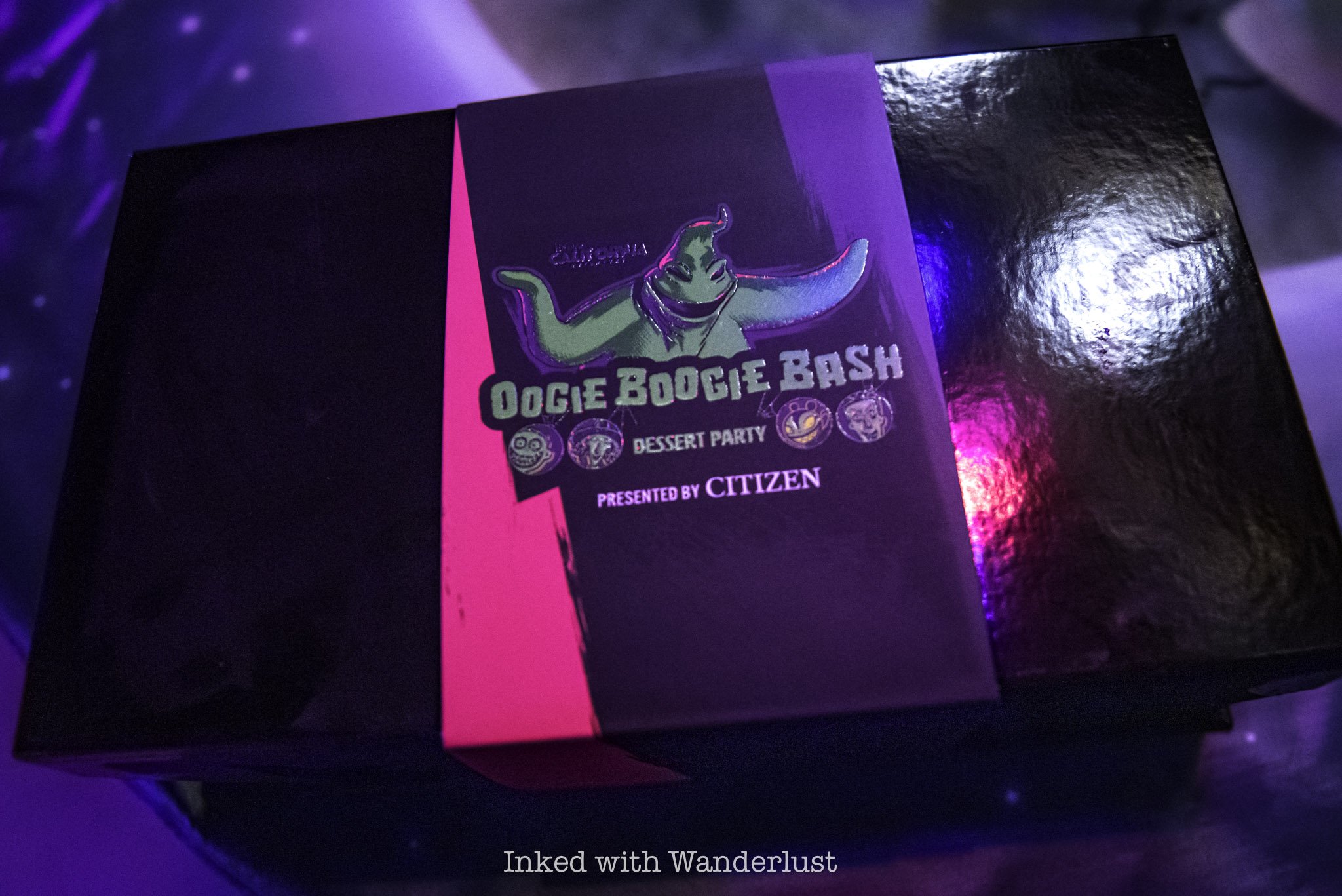 The Oogie Boogie Bash dessert party box.