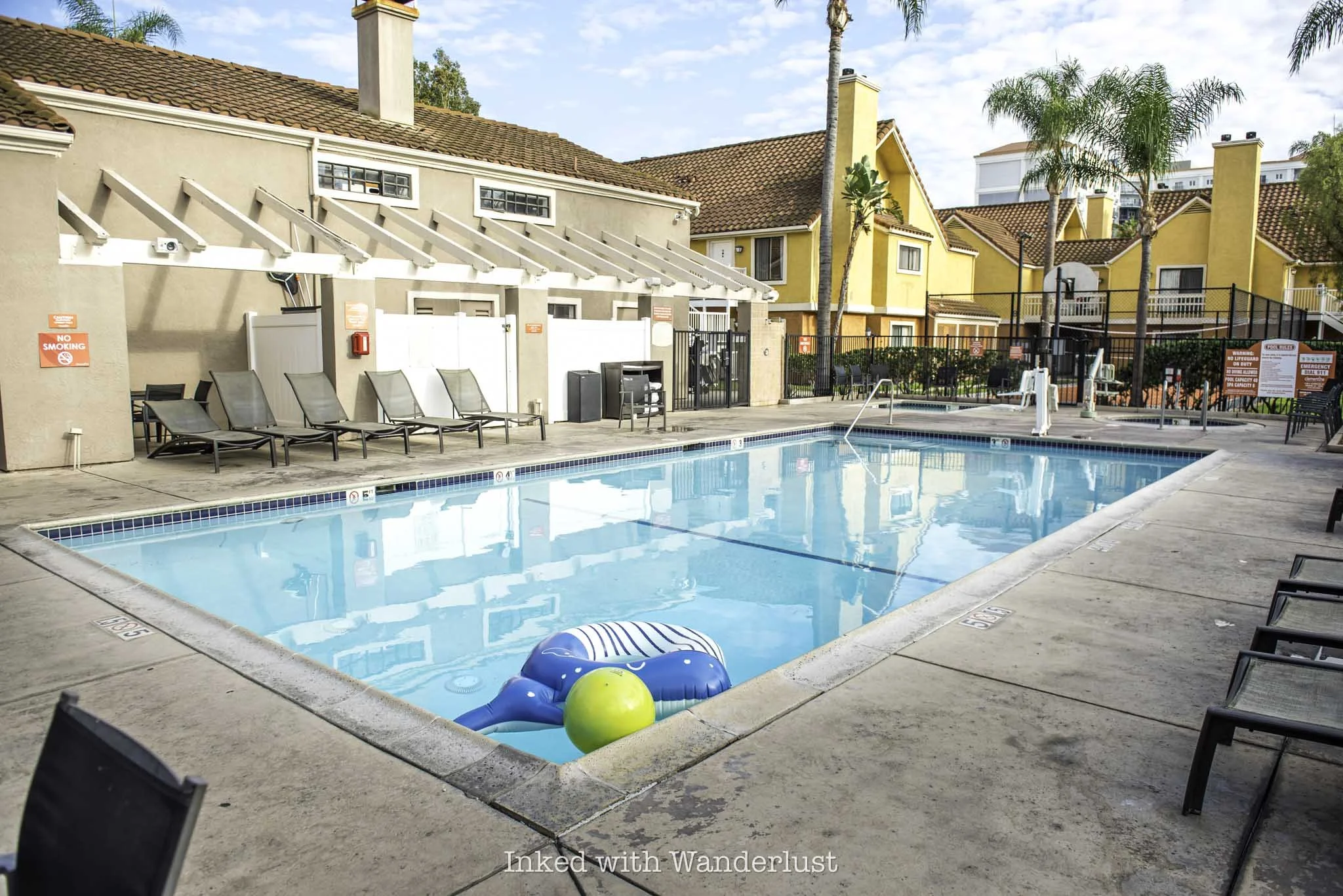 The pool at Clementine Hotel and Suites Anaheim.