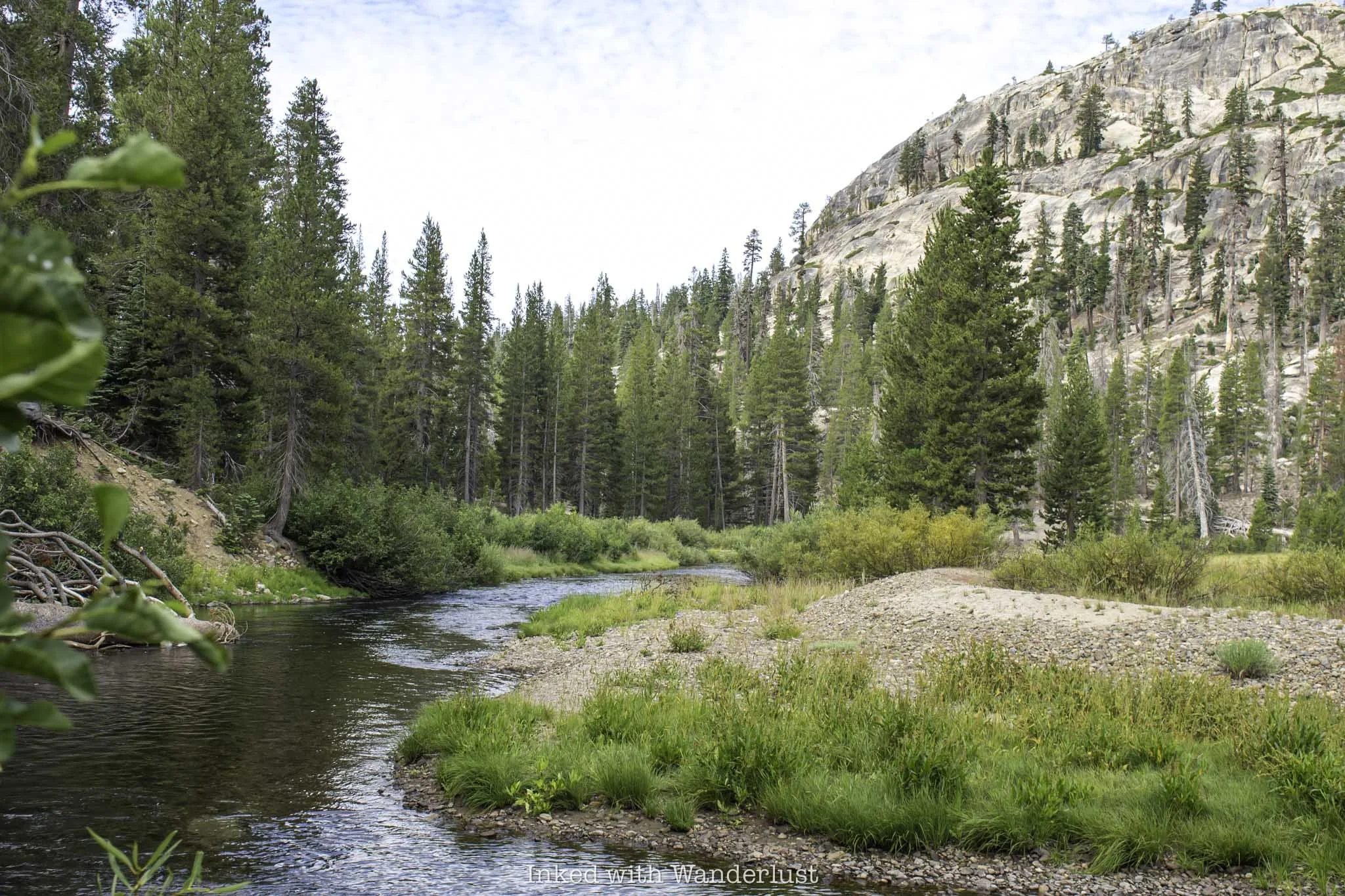 Soda Springs Meadow at Devils Postpile National Monument.