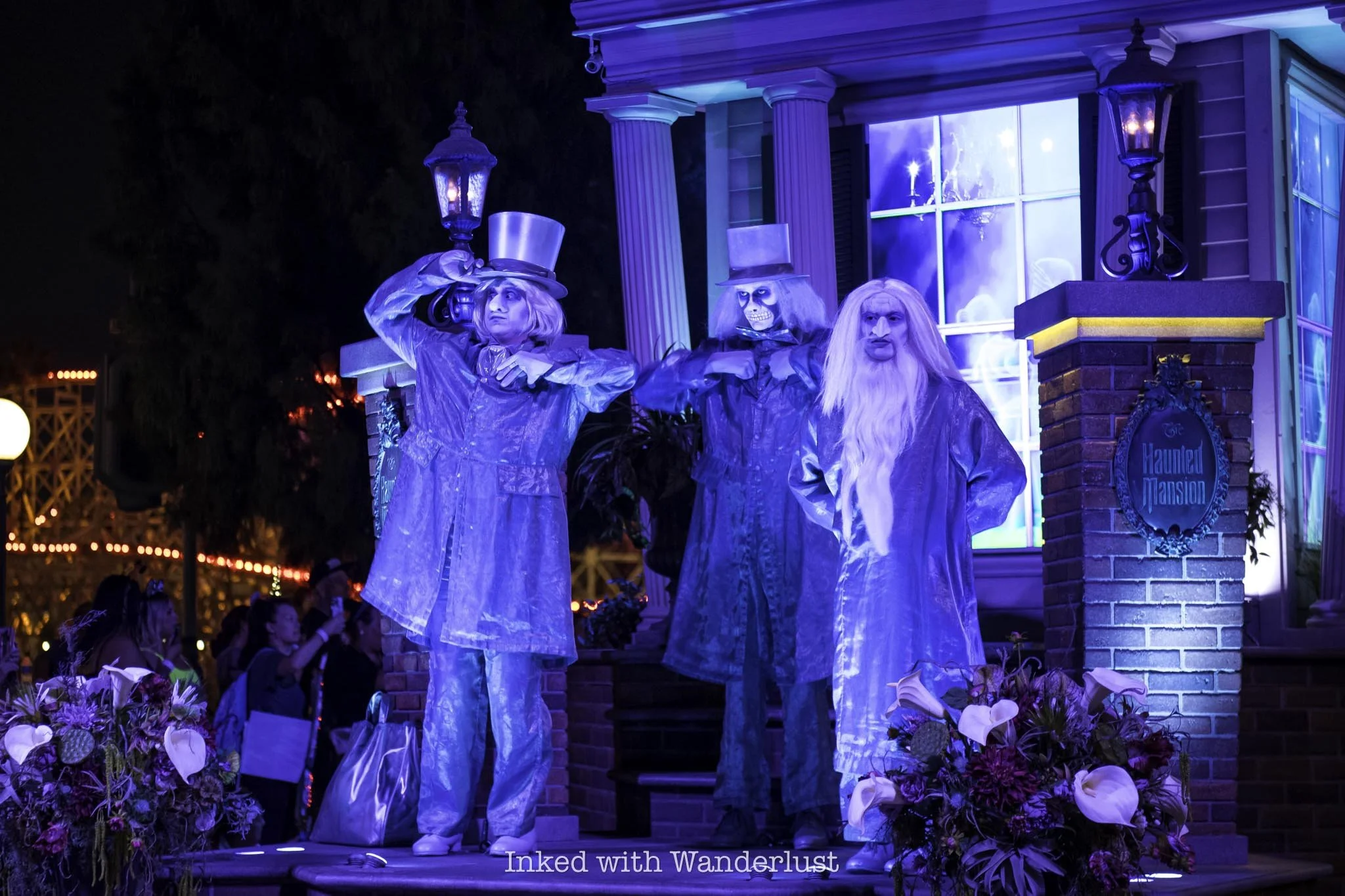 Haunted Mansion parade float during the Oogie Boogie Bash parade.