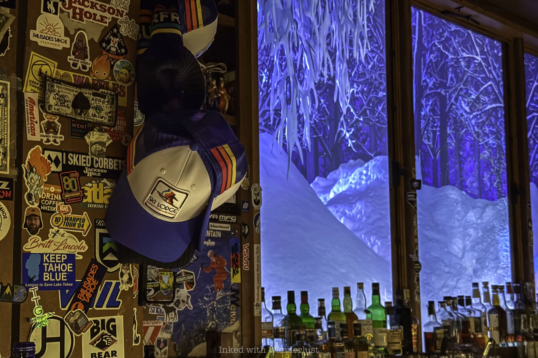 Quirky decor displayed at Ski Lodge Las Vegas.