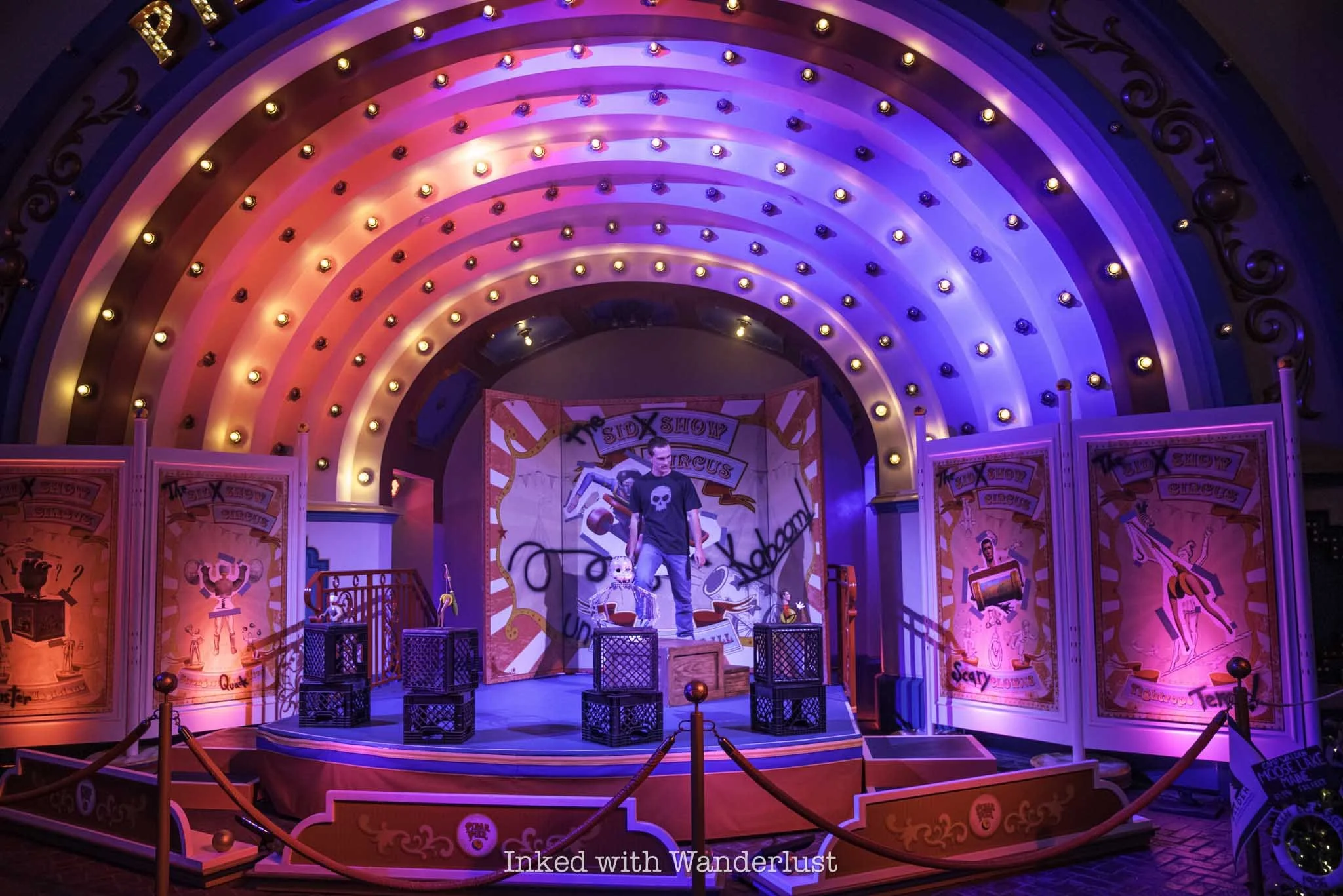 Sid from Toy Story during Oogie Boogie Bash at Disneyland.