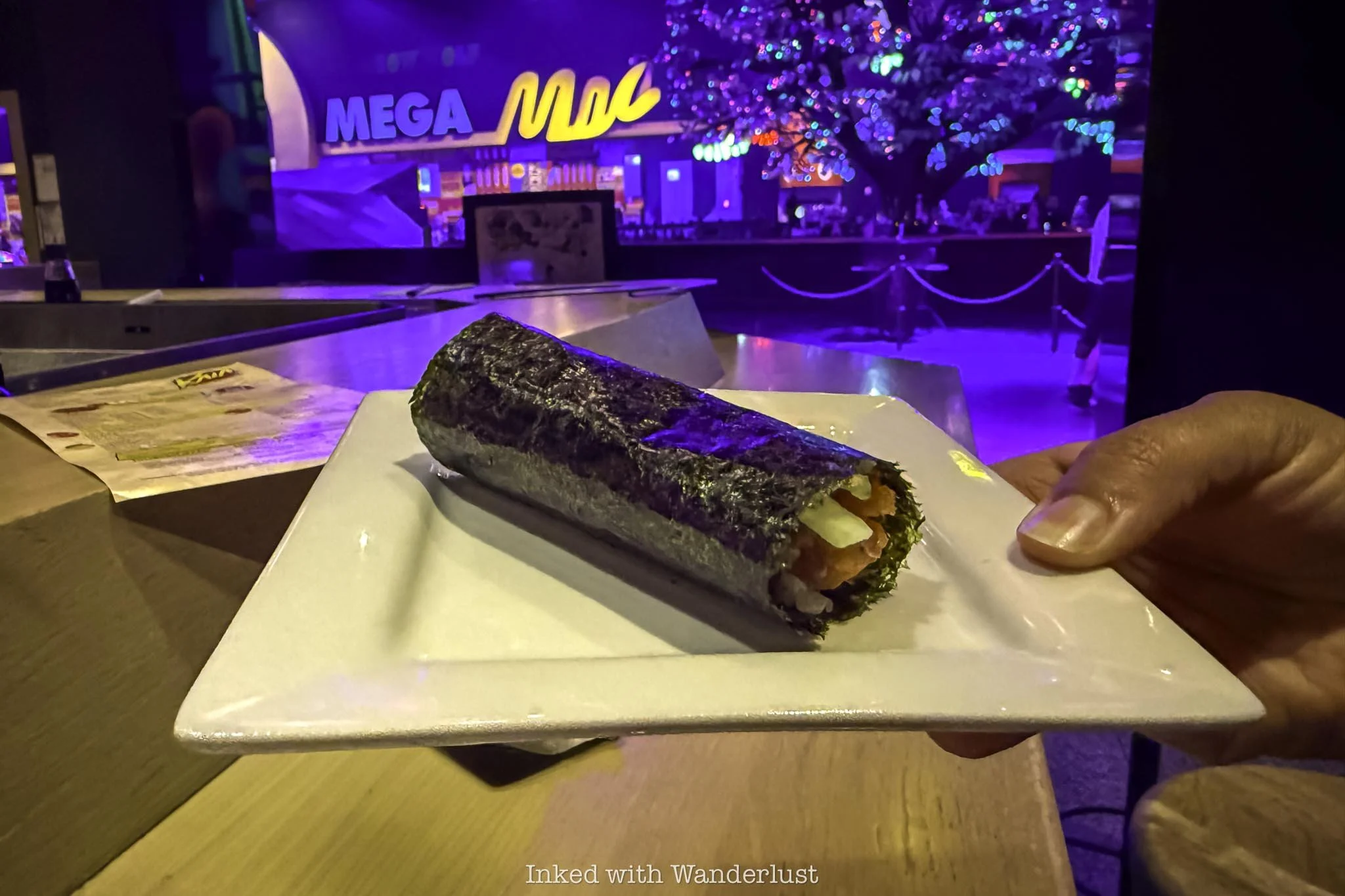 Spicy Tuna Roll at Kaia at Area 15 Las Vegas.