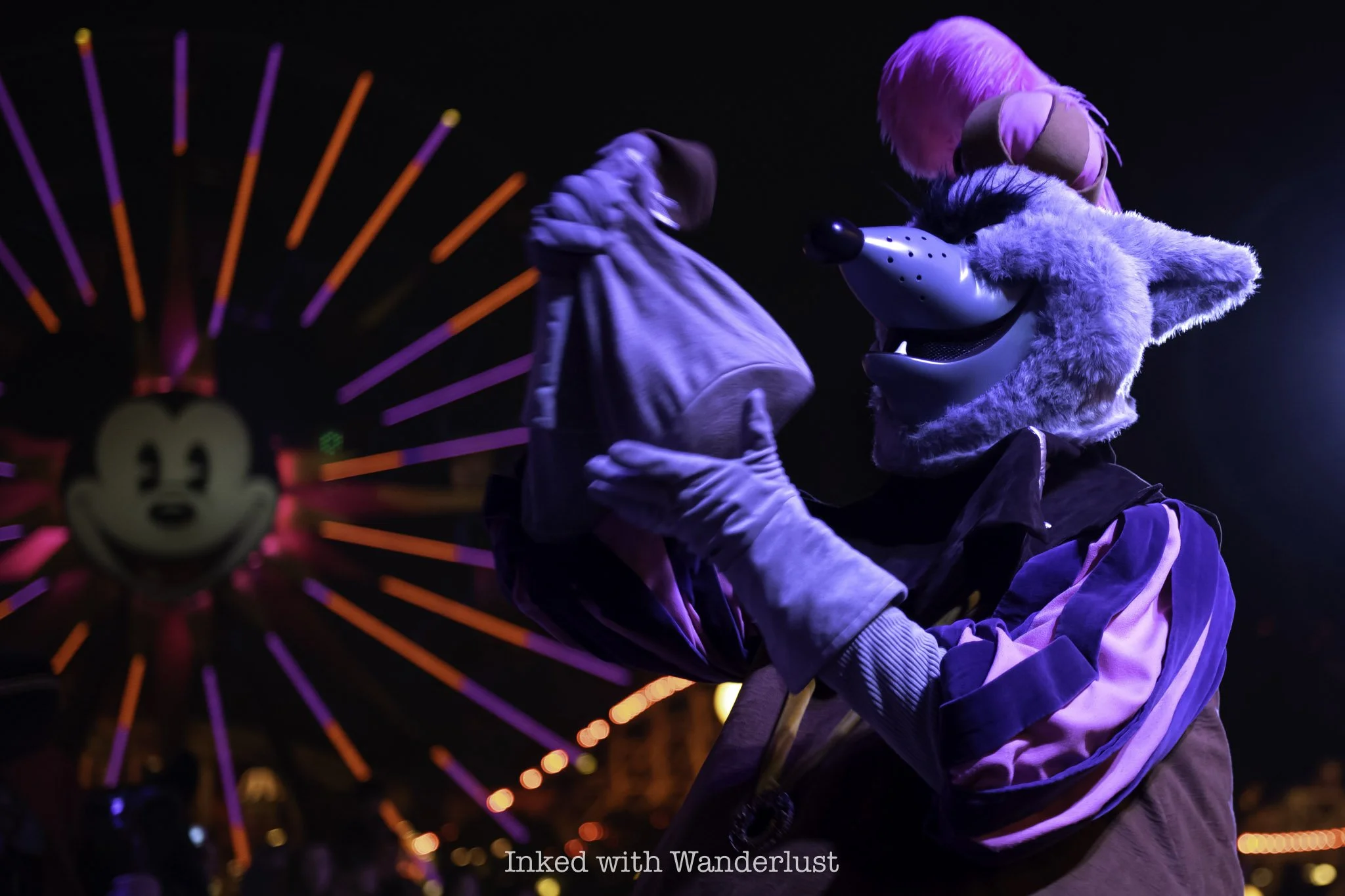 Sheriff of Nottingham during Frightfully Fun Parade at Oogie Boogie Bash.