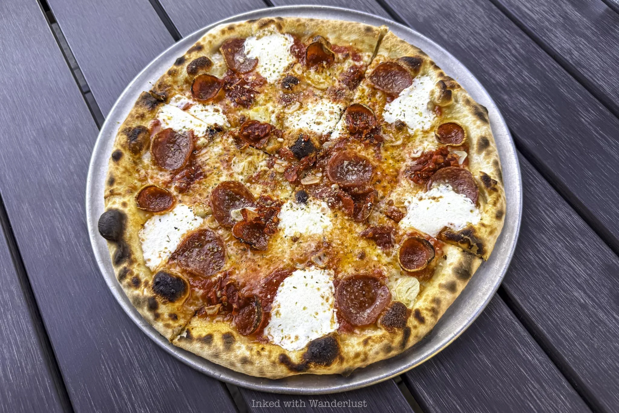 The Spicy Goose pizza at How Ya Dough'n in Las Vegas.