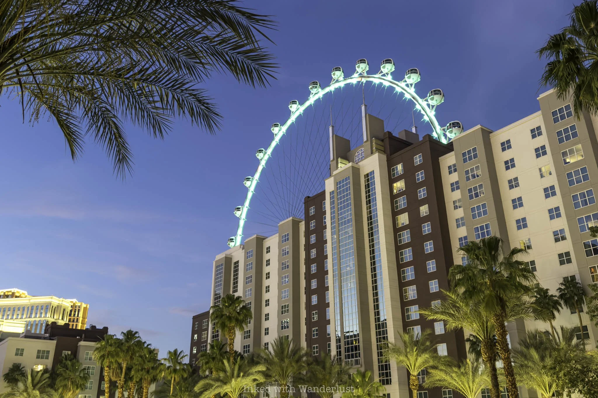 High Roller as viewed from the Flamingo Go Pool.